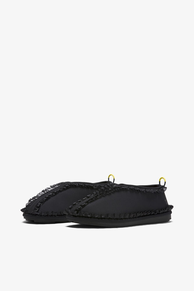 Flat Mate Ruffle Trim Shoes, Black