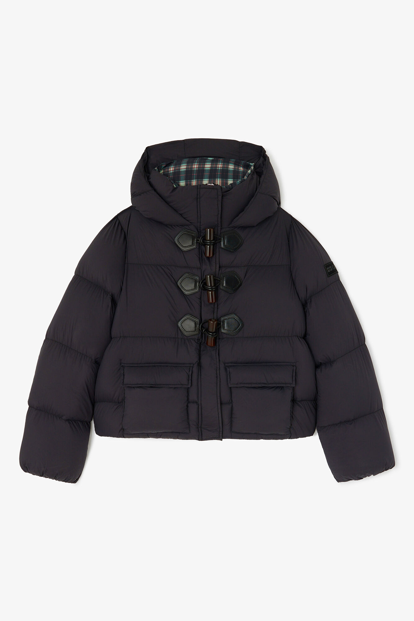 Mini-Pufferjacke aus Future-Nylon, Recycled Polyamide, in colour Phantom - 1 - GANNI