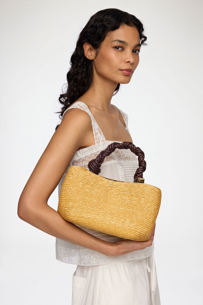 Sac petit Bou en paille, Italian Straw