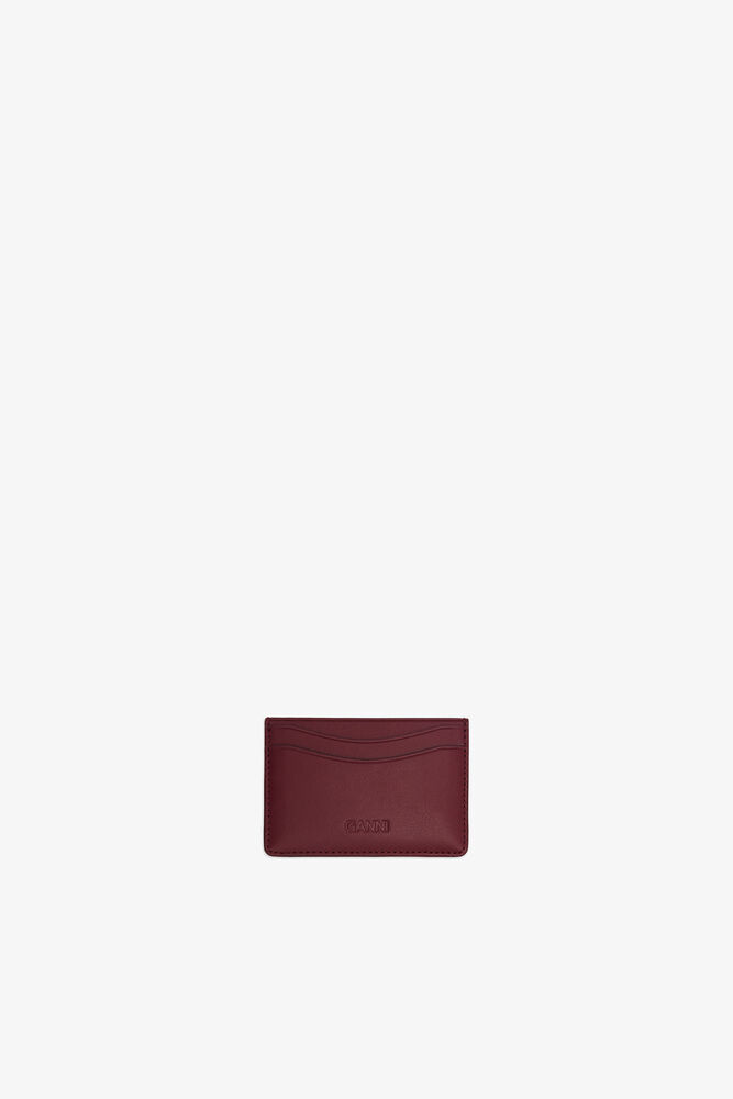 Bou korthållare med forest teddy, Burgundy