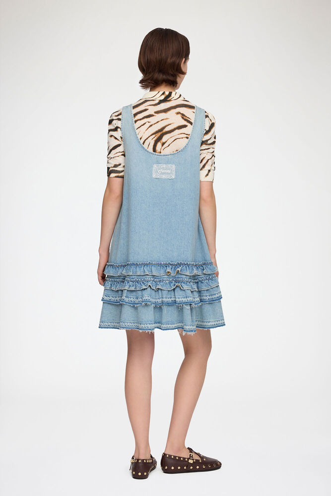 Dress in Lightweight Denim, Light Blue Vintage
