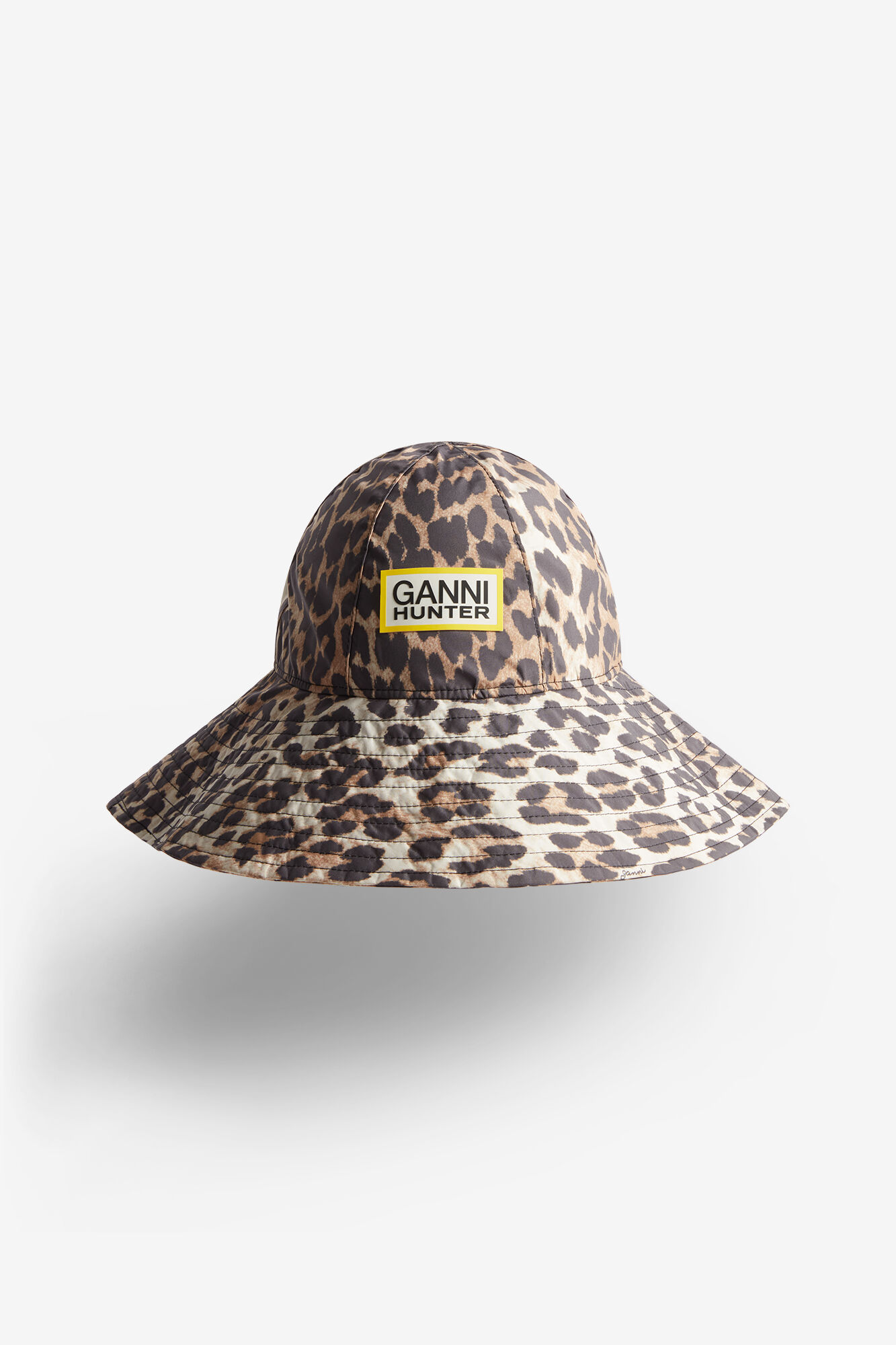 Water Resistant Bucket Hat, Recycled Polyester, in colour Almond Milk - 2 - GANNI