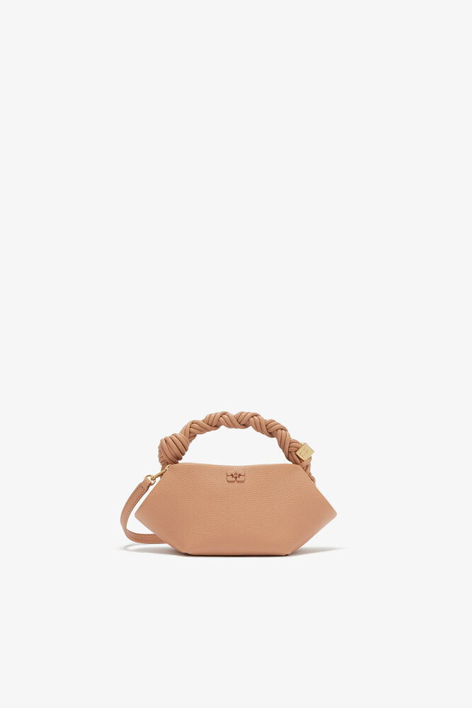 Mini Bou Bag in Grained Brown, Tawny Birch