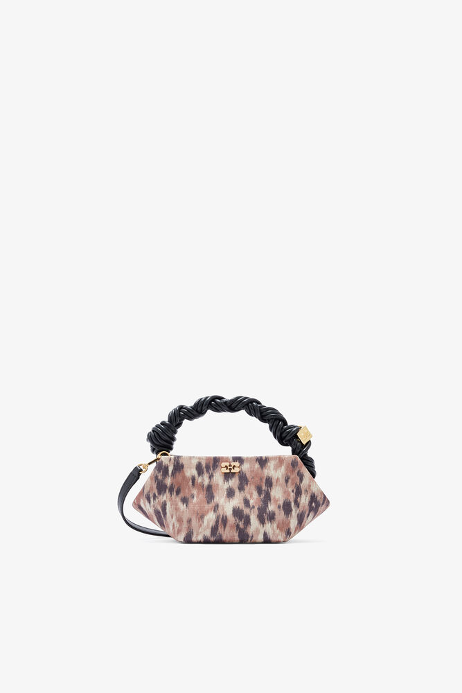 Mini Bou Bag in Printed Brown, Burro