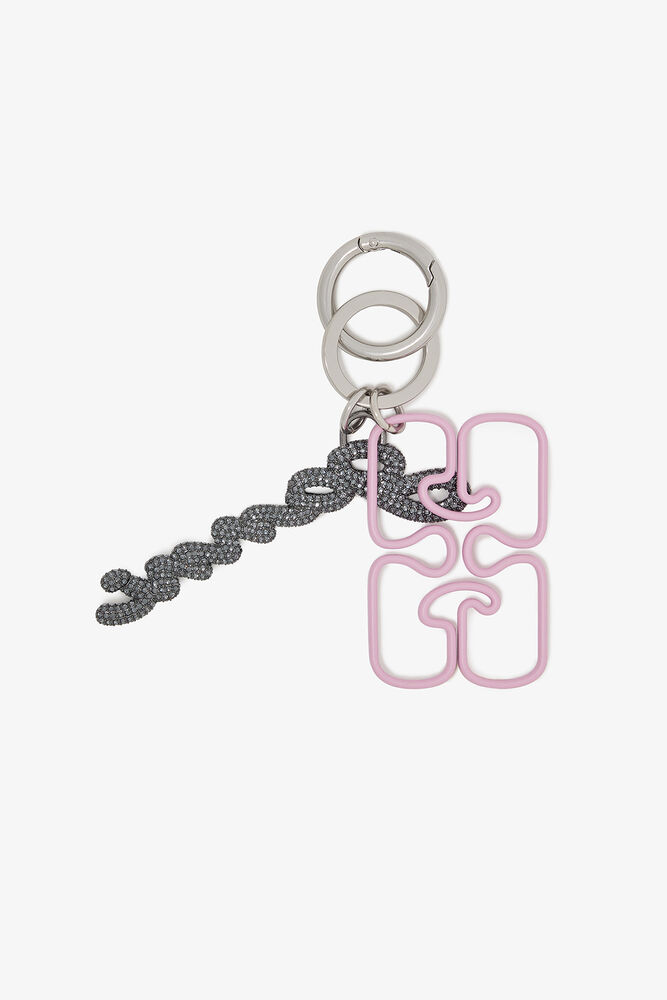 Pink Signature Keyring, Nosegay