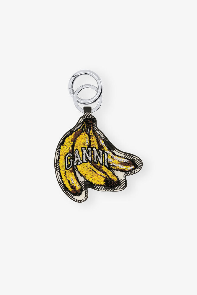 Keyring with Banana, Black
