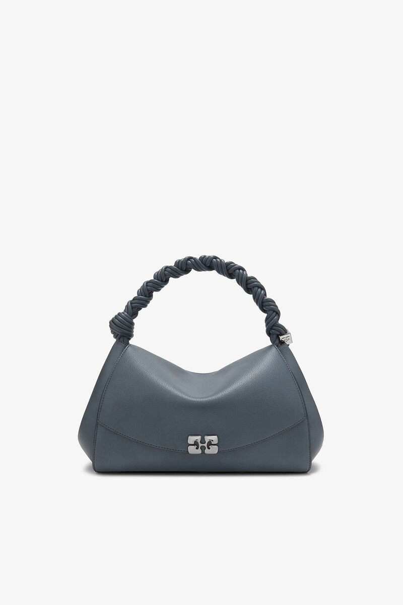 グレーのグレイン Very Bou バッグ, Polyurethane, in colour Quiet Shade - 1 - GANNI