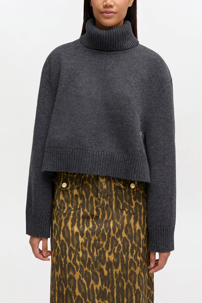 Wool Turtleneck Jumper, Phantom