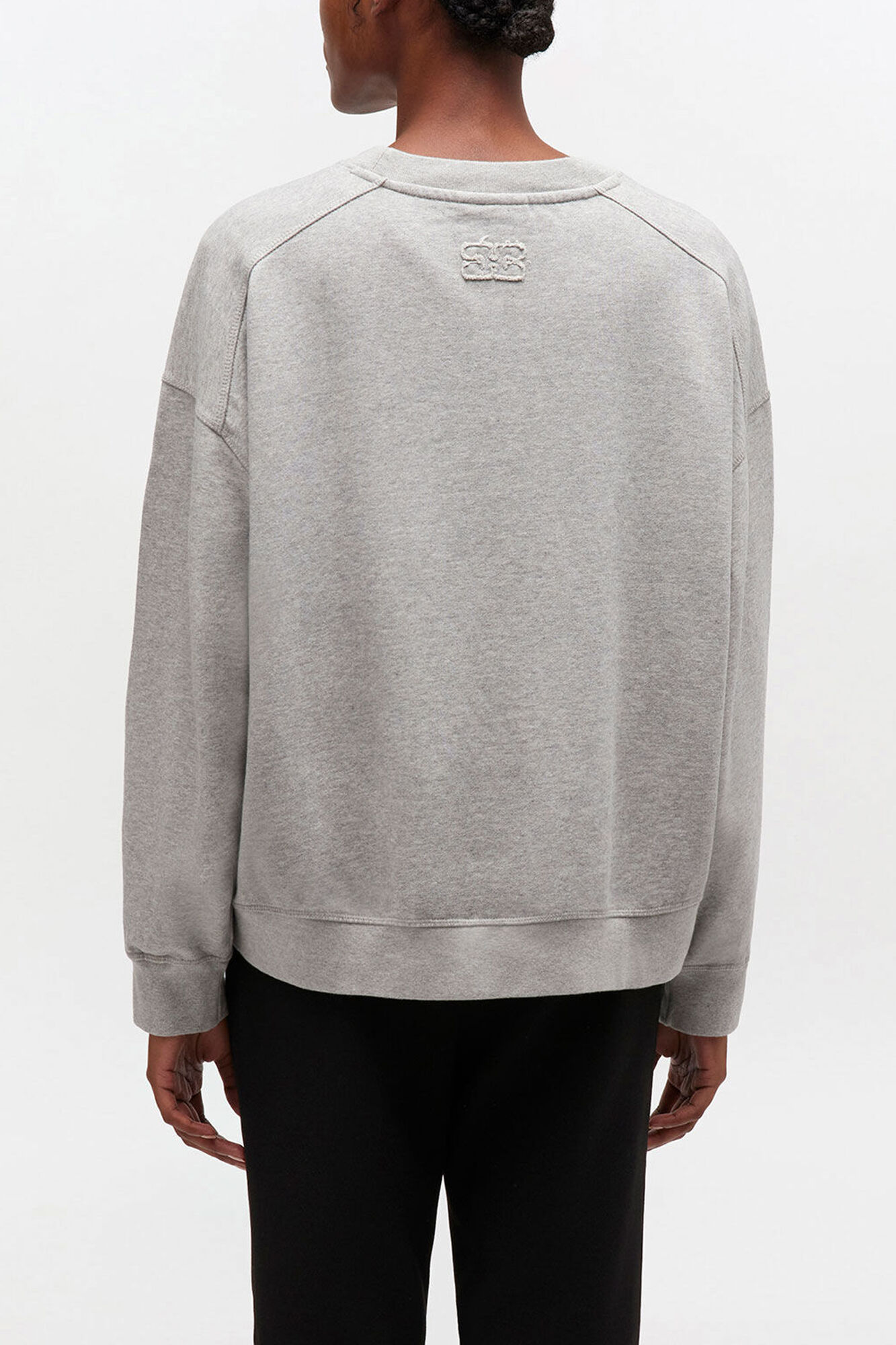 Sweatshirt, Organic Cotton, in colour Paloma - 3 - GANNI