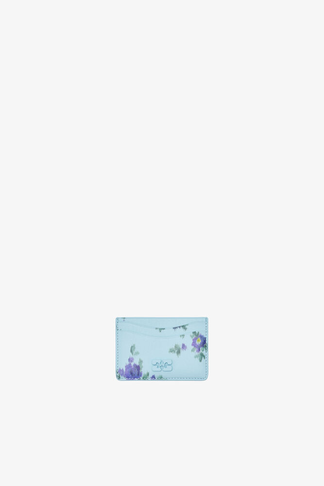 Bou Card Holder in Blue, Iced Aqua