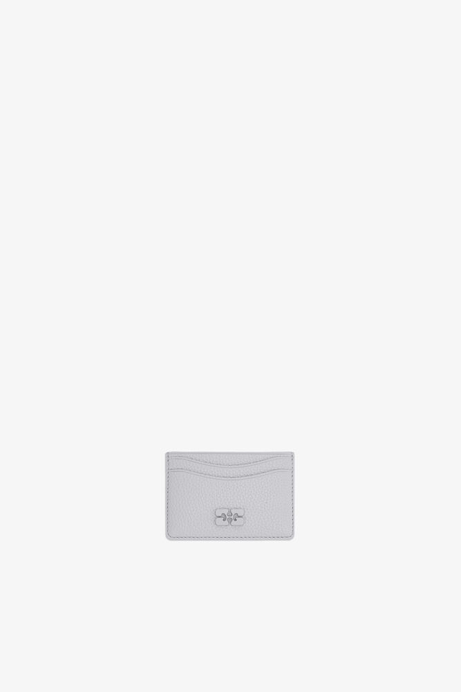 Bou Card Holder in Grained Grey, Quiet Gray