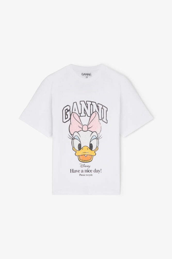 Daisy Duck White Baby Fit T-shirt, Bright White