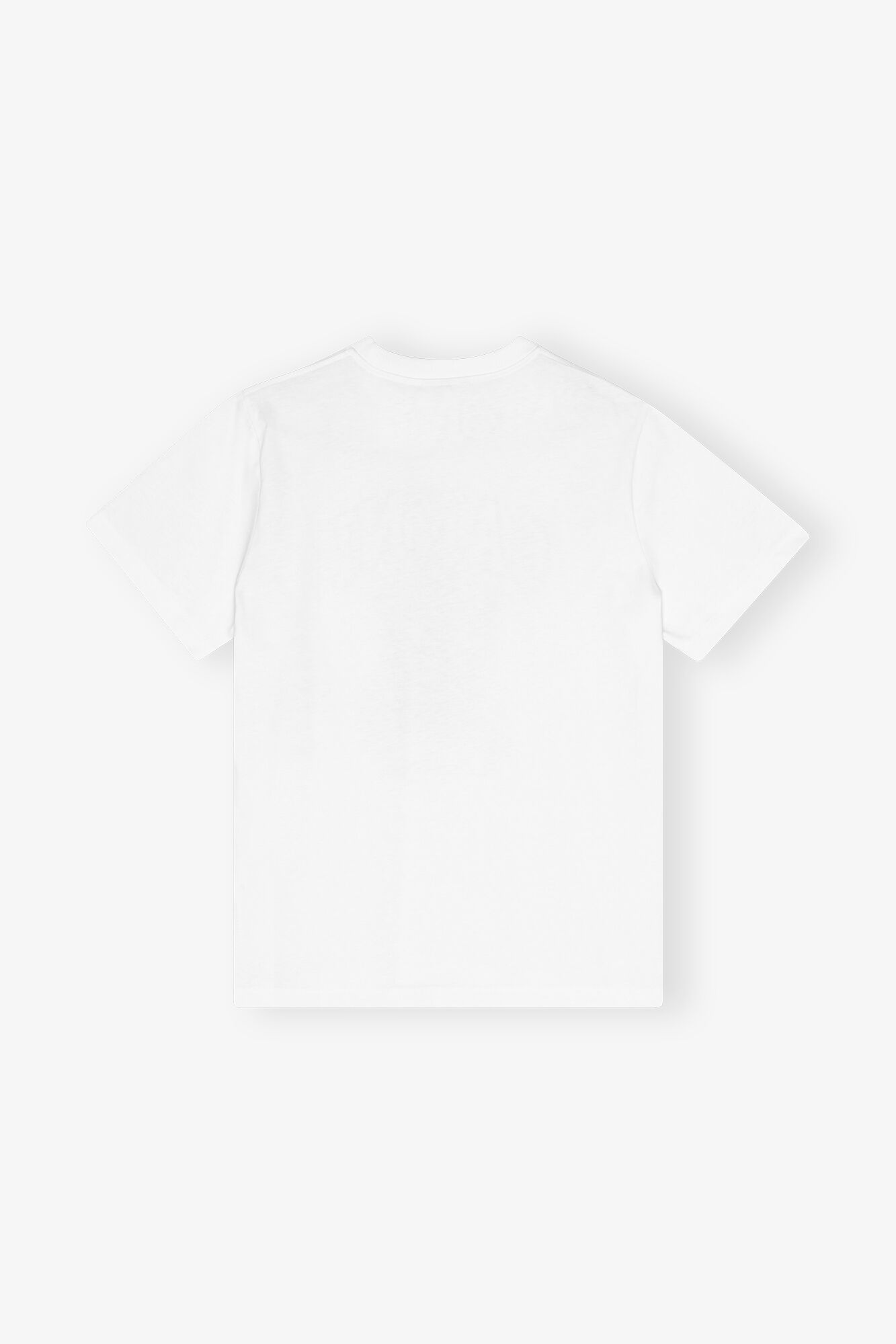 T-shirt basique en jersey blanc avec léopard, Organic Cotton, in colour Leopard - 2 - GANNI
