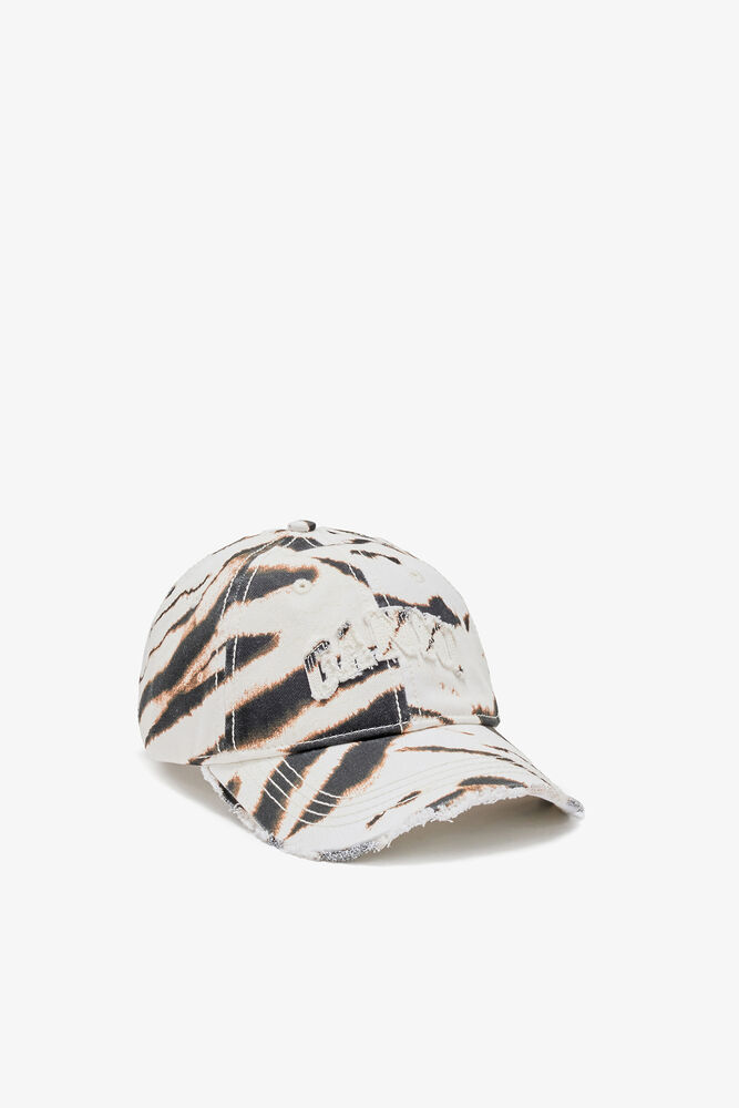 Cap in Washed Cotton, Egret