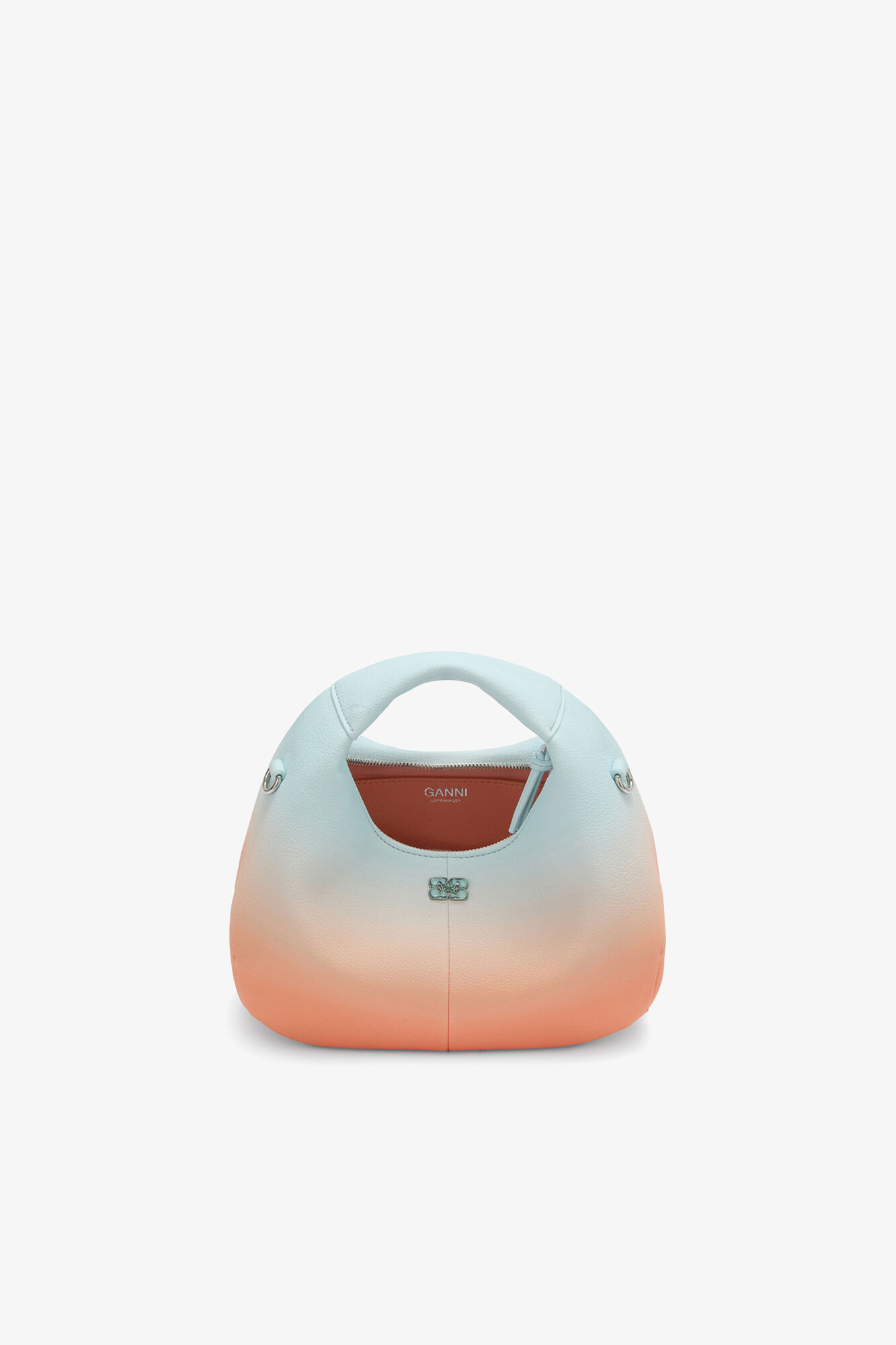 Mini Hobo Bag in Gradient, Recycled Polyester, in colour Country Air - 3 - GANNI