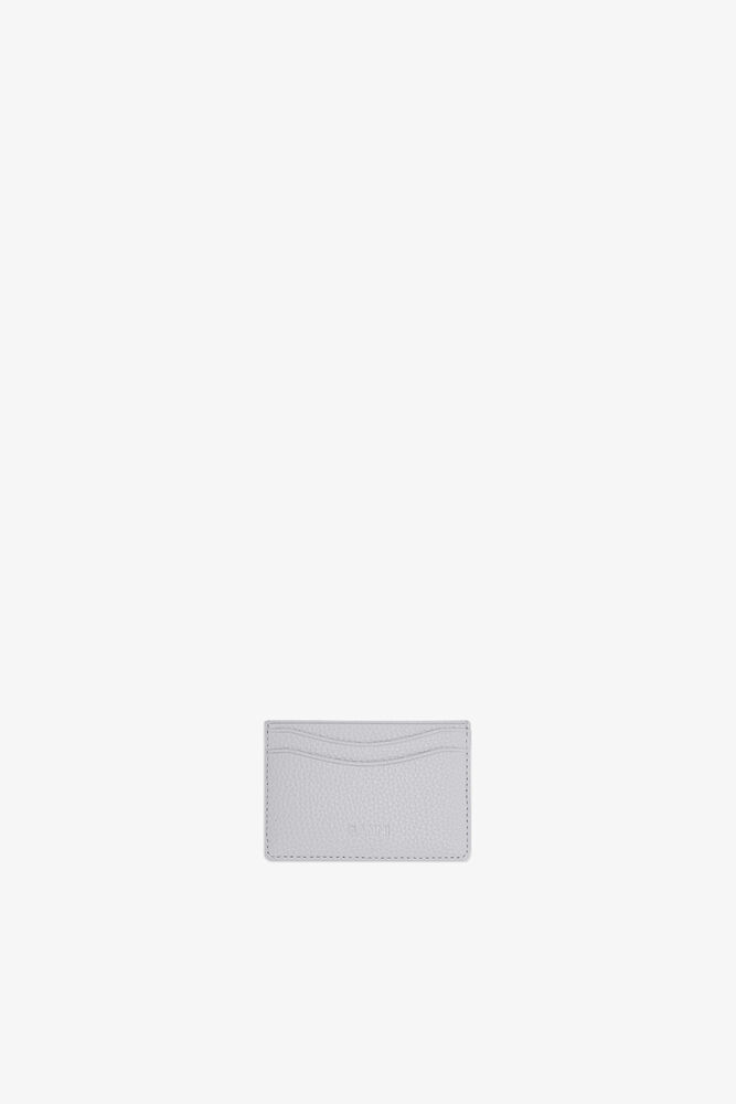 Bou Card Holder in Grained Grey, Quiet Gray