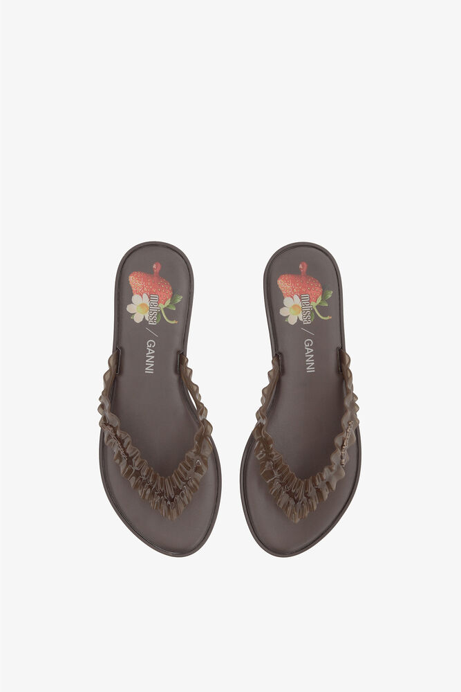 Melissa Flip Flop in Brown, Demitasse