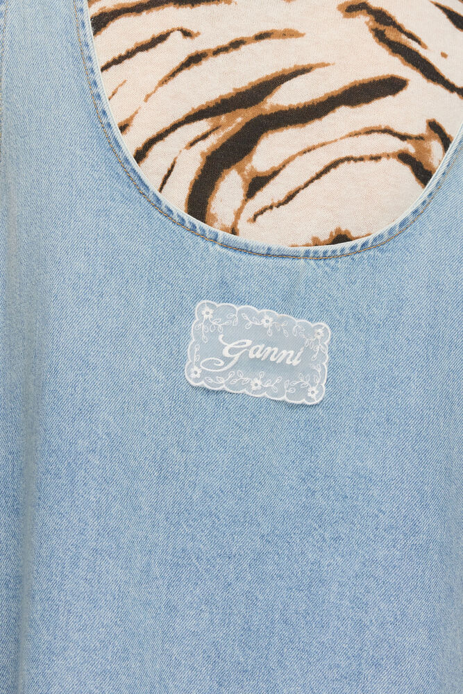 Dress in Lightweight Denim, Light Blue Vintage