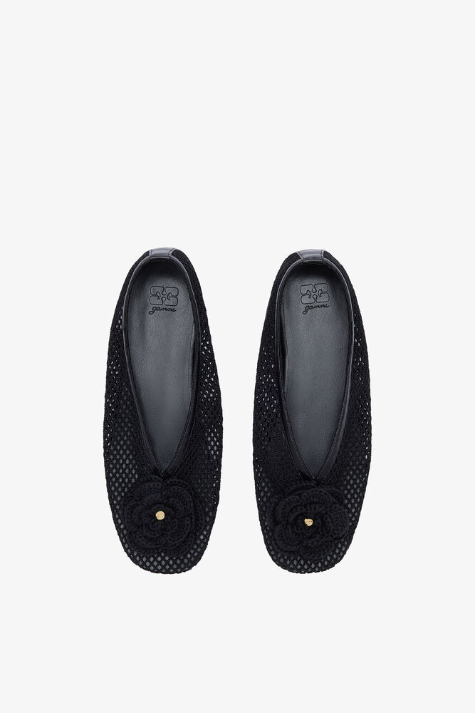 Jenny Ballerina in Black Mesh, Black