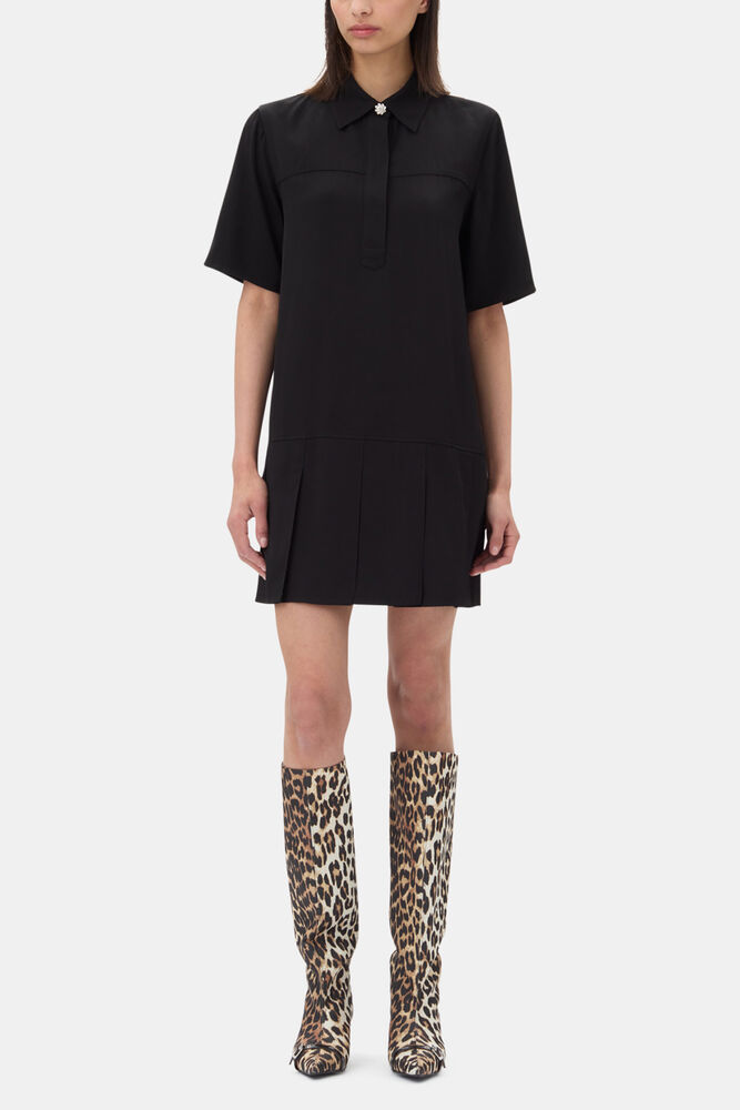 Leopard Eyelets Slouchy High Shaft Boots, Leopard
