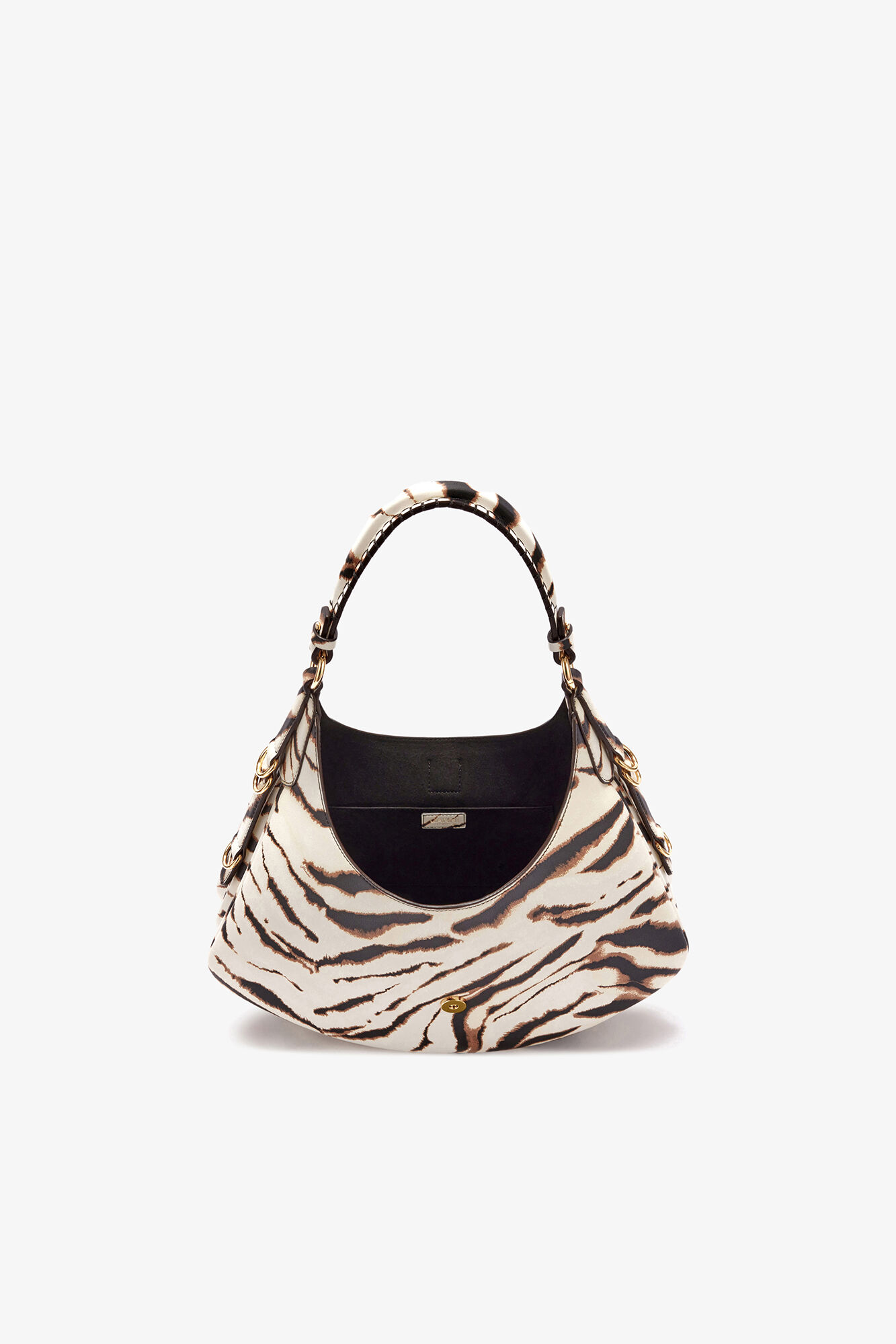 Small Kat Bag in Zebra, Recycled Polyester, in colour Egret - 3 - GANNI