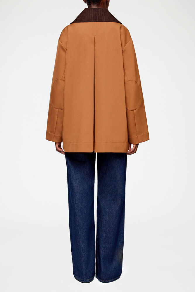 Jacke aus Twill in Braun, Cinnamon Swirl