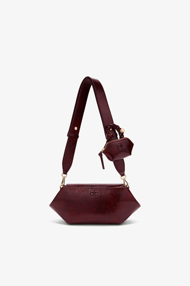 Bou Bag East/West in Shine Red, Burgundy
