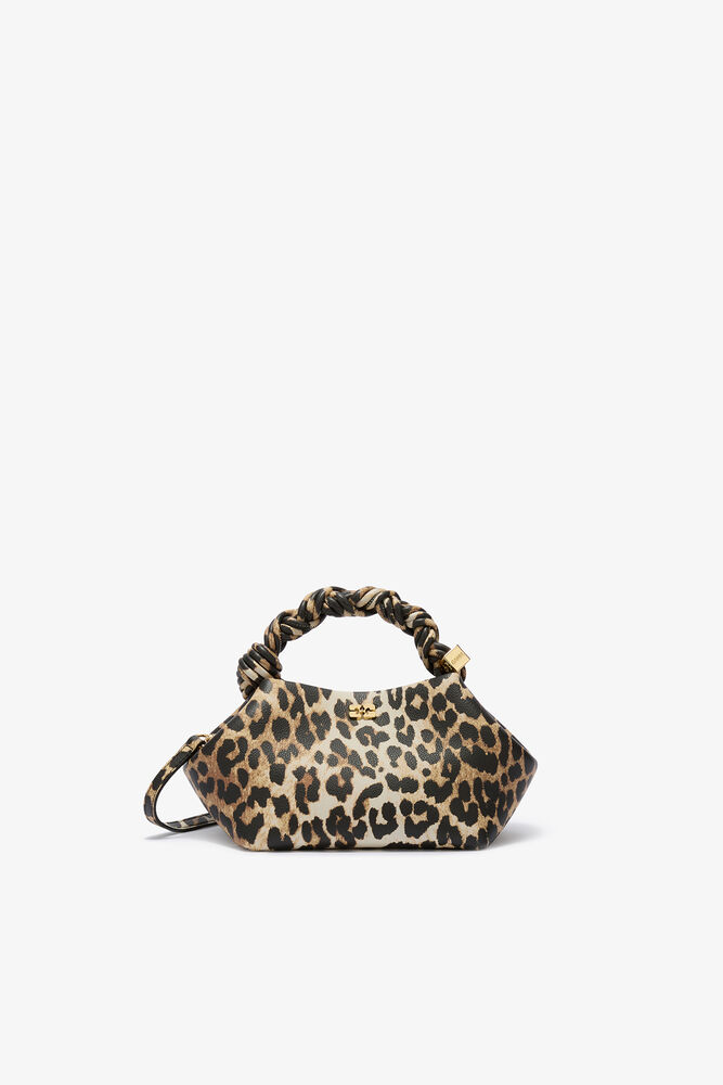 Small Bou Bag in Leopard, Almond Milk