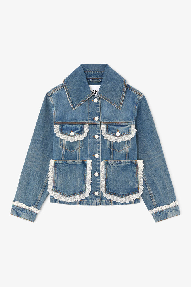 Jacket in Rigid Denim, Dark Blue Vintage