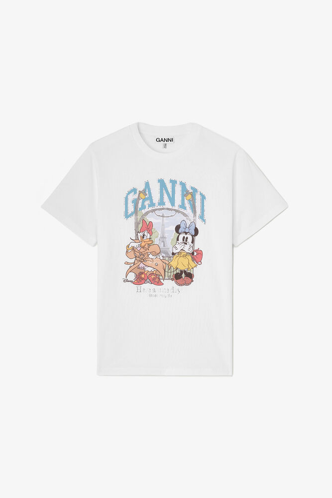 T-shirt with Minnie Mouse & Daisy Duck, Bright White