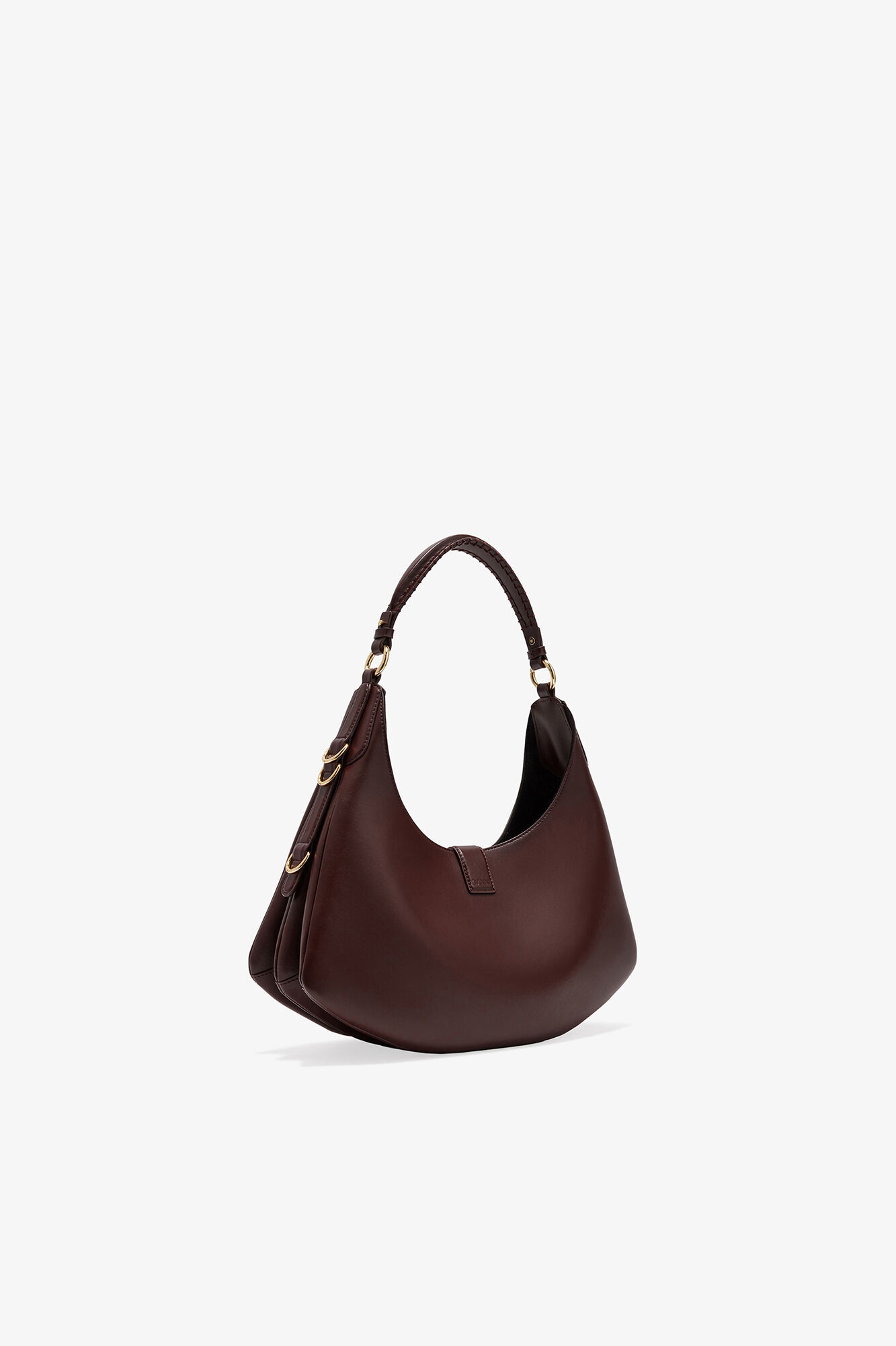 Petit sac Kat marron, Recycled Leather, in colour Chicory Coffee - 2 - GANNI