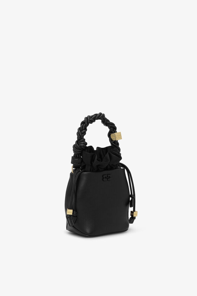 Black Mini Bou Bucket Bag, Black
