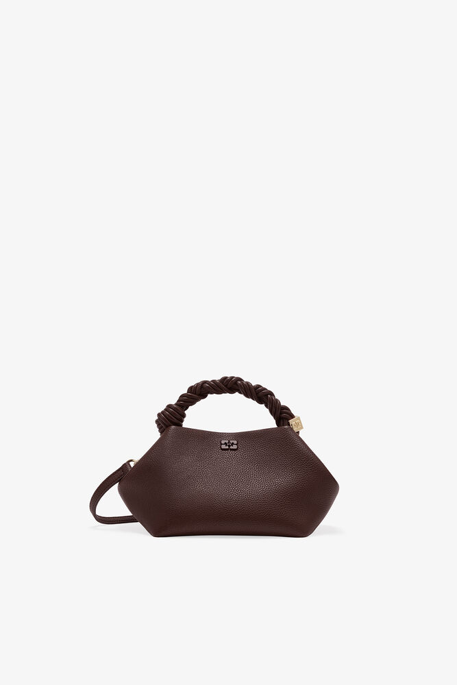 Kleine Bou-Tasche in Narbenoptik Braun, Chicory Coffee