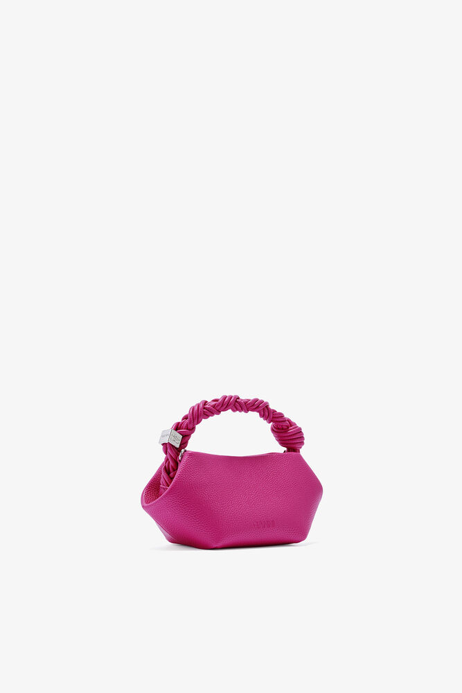 Mini Bou Bag in Grained Pink, Cabaret