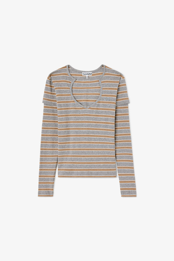 Long-sleeve Top in Stripe, Paloma