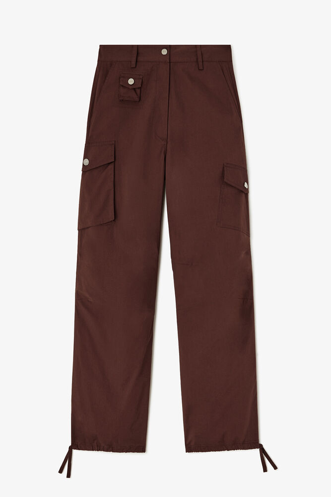 Cargobyxor i brun bomull, Chicory Coffee