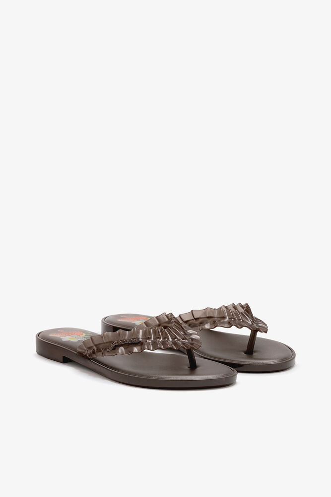 Melissa Flip Flop in Brown, Demitasse