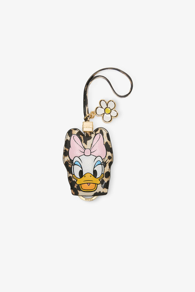 Daisy Duck Key Bell in Leopard, Almond Milk