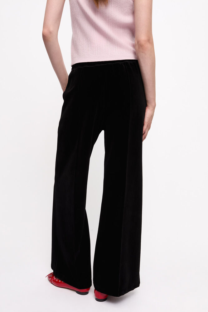 Bukser i kraftig velour, Black