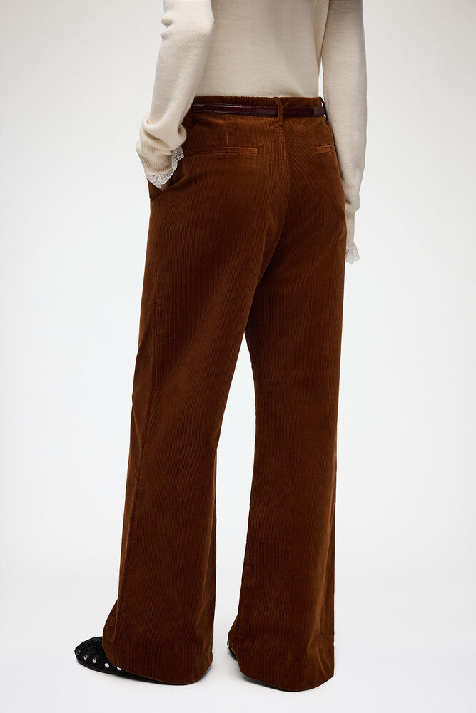 Trousers in Brown Corduroy, Tortoise Shell