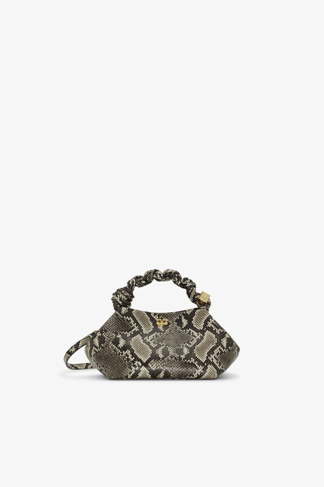Small Bou Bag in Snake, Egret