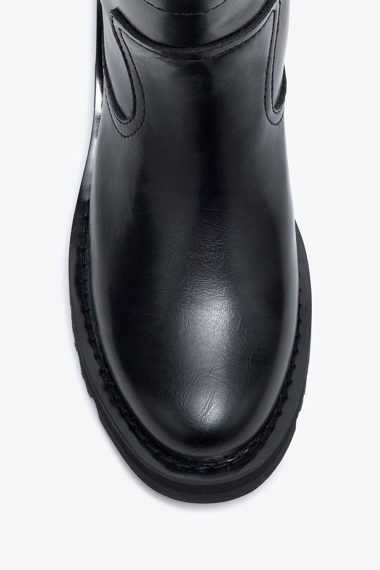 Low Boots in Black Oleatex, Oleatex™, in colour Black - 3 - GANNI