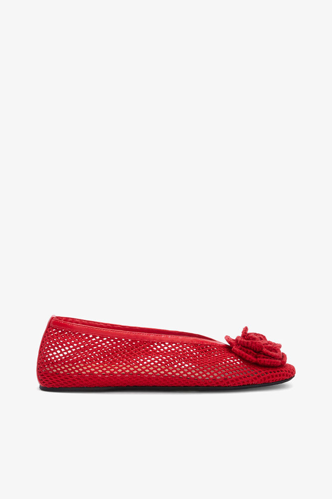 Jenny Ballerina in Red Mesh, Goji Berry