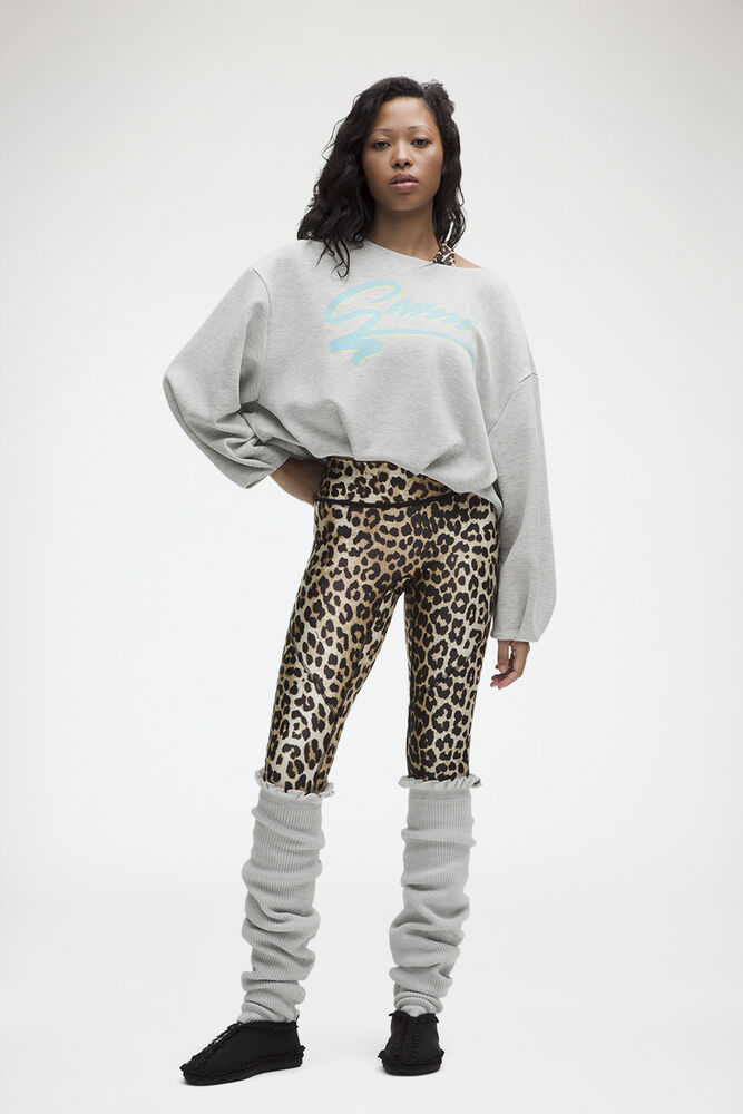 Leg Warmers in Grey Wool-Blend, Heathered Core Ultra Light Grey