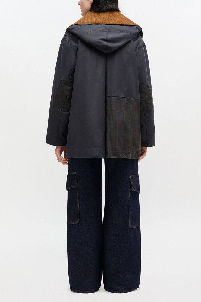 Waxed Jacket in Blue, Sky Captain