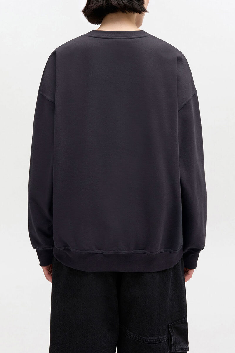Sweatshirt with Bear, Organic Cotton, in colour Phantom - 2 - GANNI