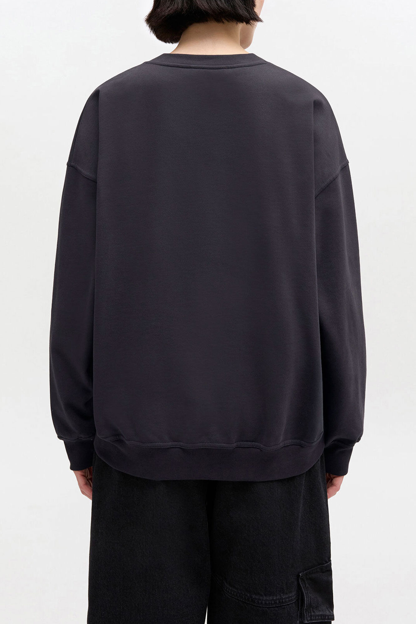 Sweatshirt with Bear, Organic Cotton, in colour Phantom - 2 - GANNI