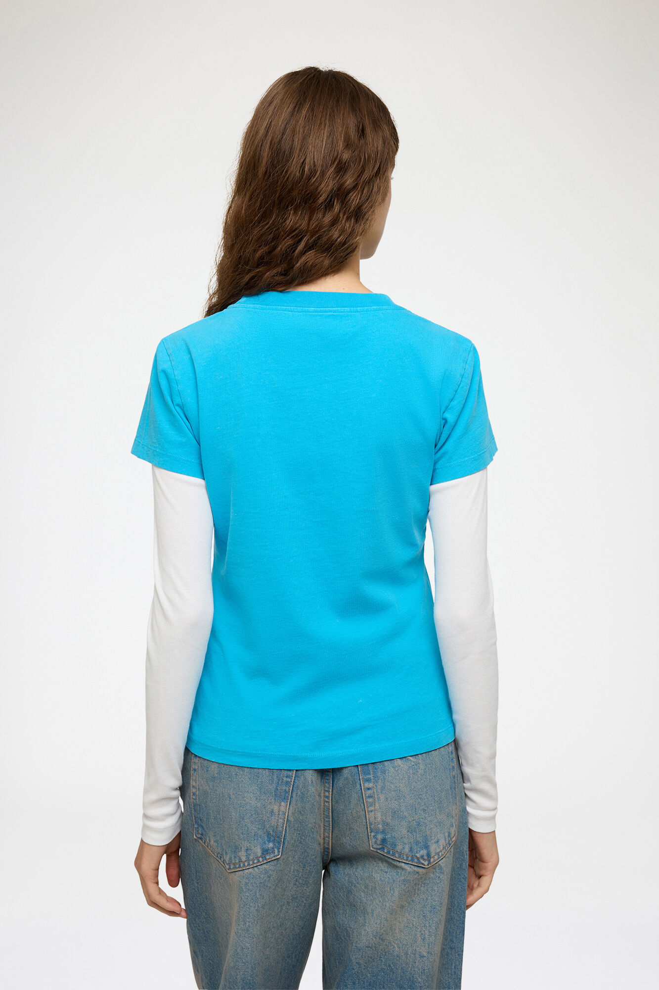 Baby fit t-shirt med blå tiger, Organic Cotton, in colour Dresden Blue - 3 - GANNI