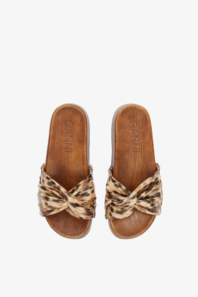 Tia Fairy Clog in Print, Argan Oil