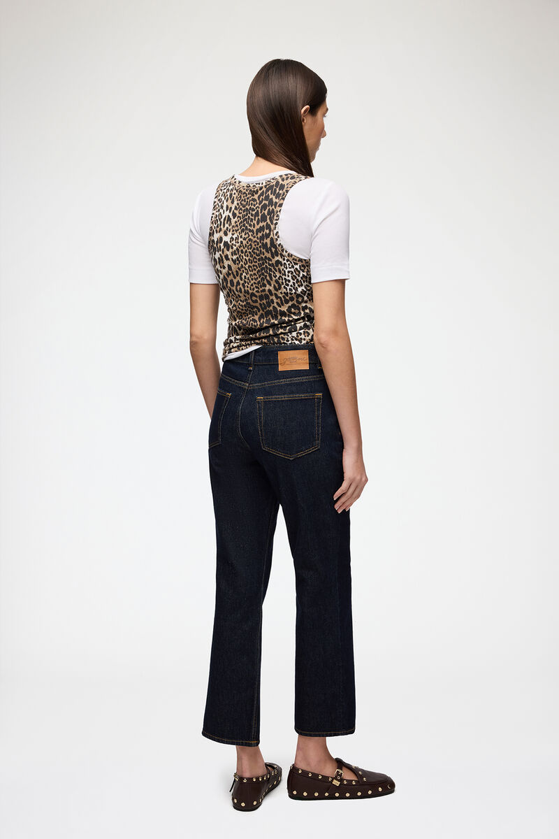 Jean foncé Betzy, Organic Cotton, in colour Rinse - 2 - GANNI
